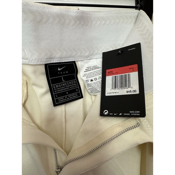 Size L Nike Stock Vapor Select Baseball Pants Cream Ivory Mens BQ5488-120 NEW - Picture 3 of 3